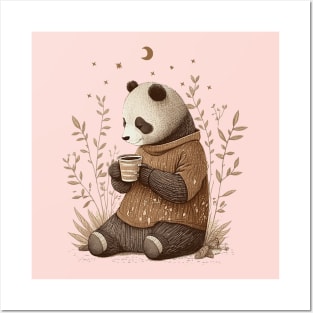 Cute Bear Coffee Lover Posters and Art